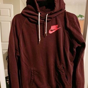 Burgundy Nike hoodie